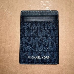 Blue Michael Kors Card Case